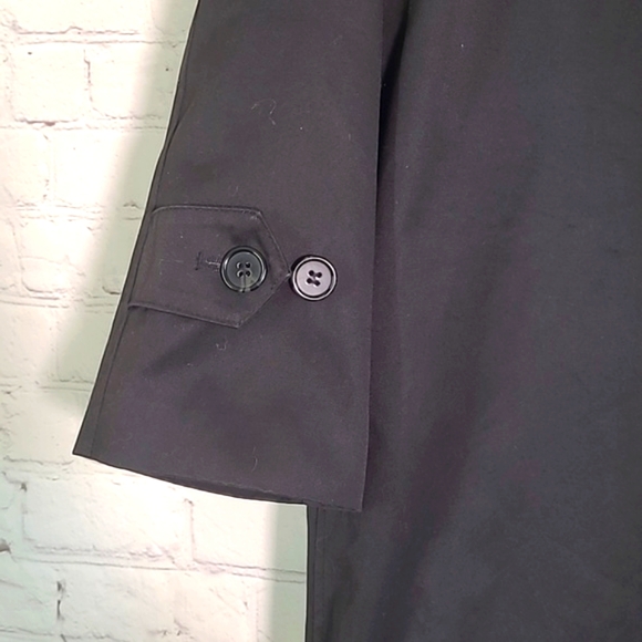 Jean-Paul Germain Elements All Weather Coat Trench Dress Black Size 40S - Picture 10 of 17